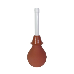 Pear shaped enema vaginal syringe