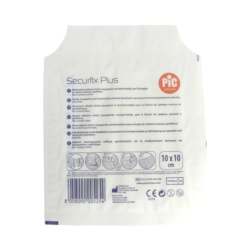 Film maintien cathéter Securfix 10x10cm sachet