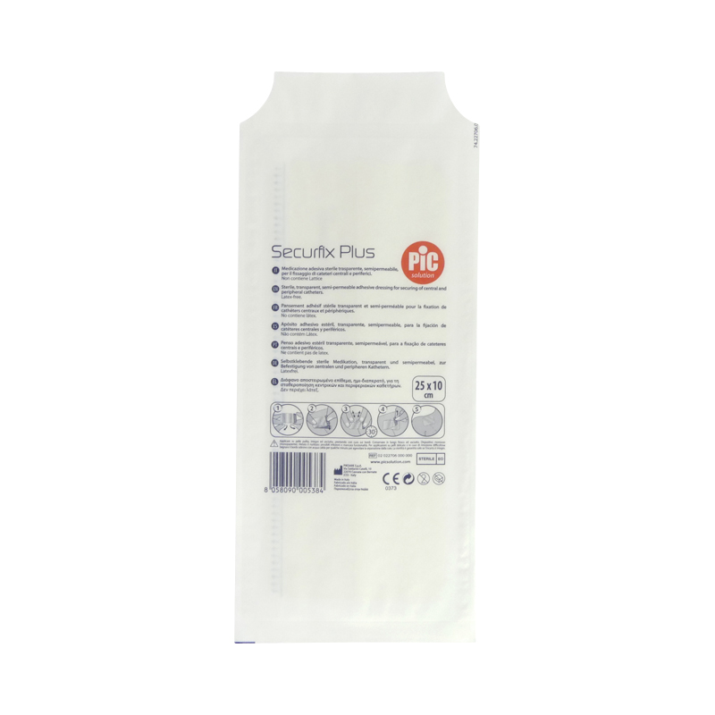 Film maintien cathéter Securfix 10x10cm sachet