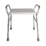 Tabouret de douche Djerba avec accoudoirs, vue de face - réf. 812099