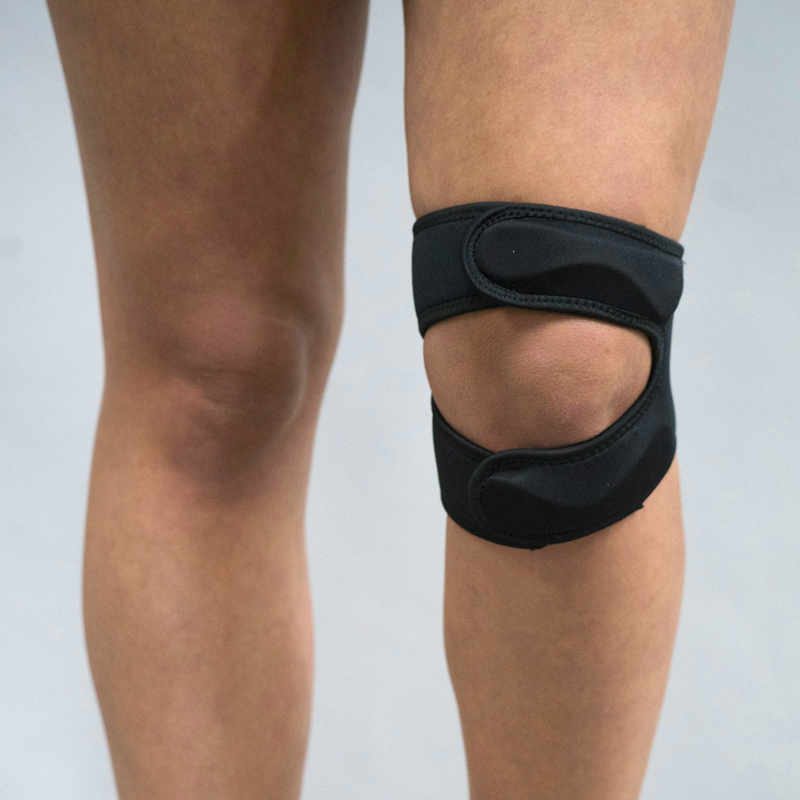 Bandage de rotule porté