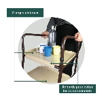Table roulante ergonomique pour personnes âgées