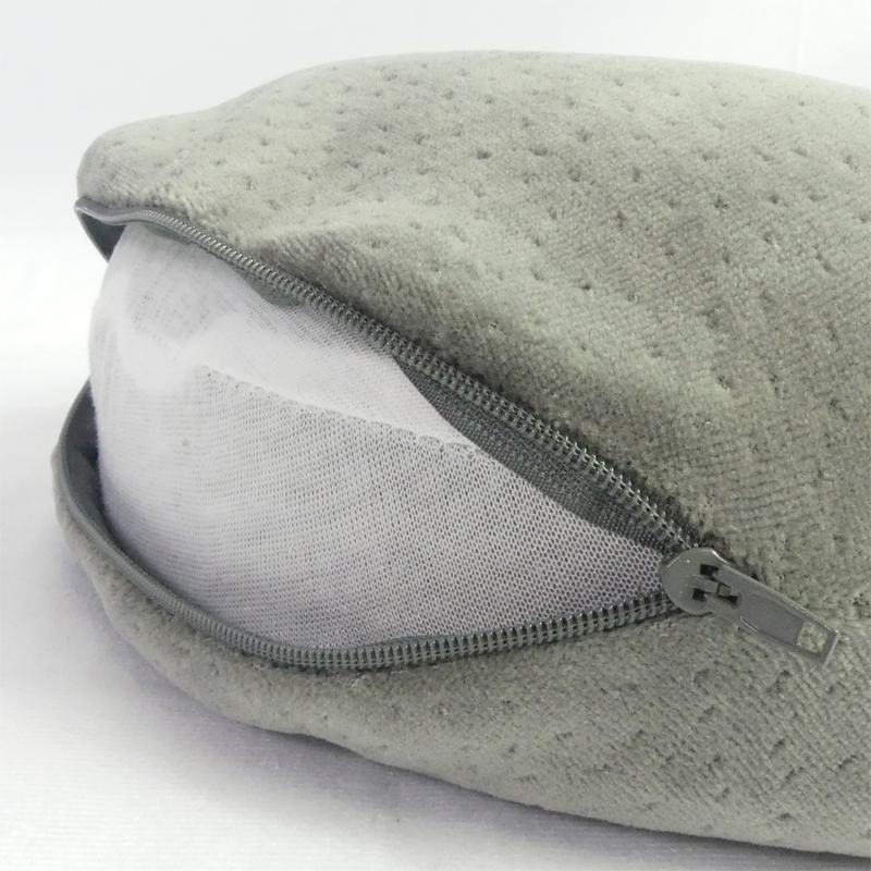 Housse zippée et mousse à mémoire de forme du coussin de nuque Vegelya - réf. 855102
