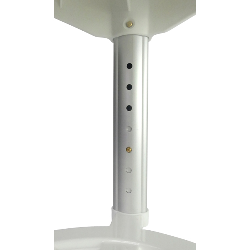 Pied réglable en hauteur du tabouret de douche pivotant Santorin - réf. 812191