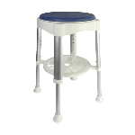 Tabouret de douche pivotant Santorin, vue 3/4 - réf. 812191