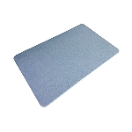 Sortie de bain antidérapante en diatomite, coloris bleu clair, vue de côté - réf. 817272