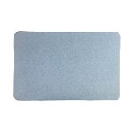 Sortie de bain antidérapante en diatomite, coloris bleu clair, vue de face - réf. 817272