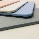 Les 4 coloris disponibles de la sortie de bain en diatomite, vue de profil - réf. 817272