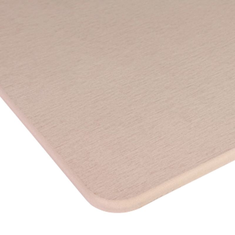 Gros plan sur la texture de la sortie de bain en diatomite, coloris rose claire - réf. 817272