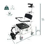 dimensions fauteuil de douche formentera