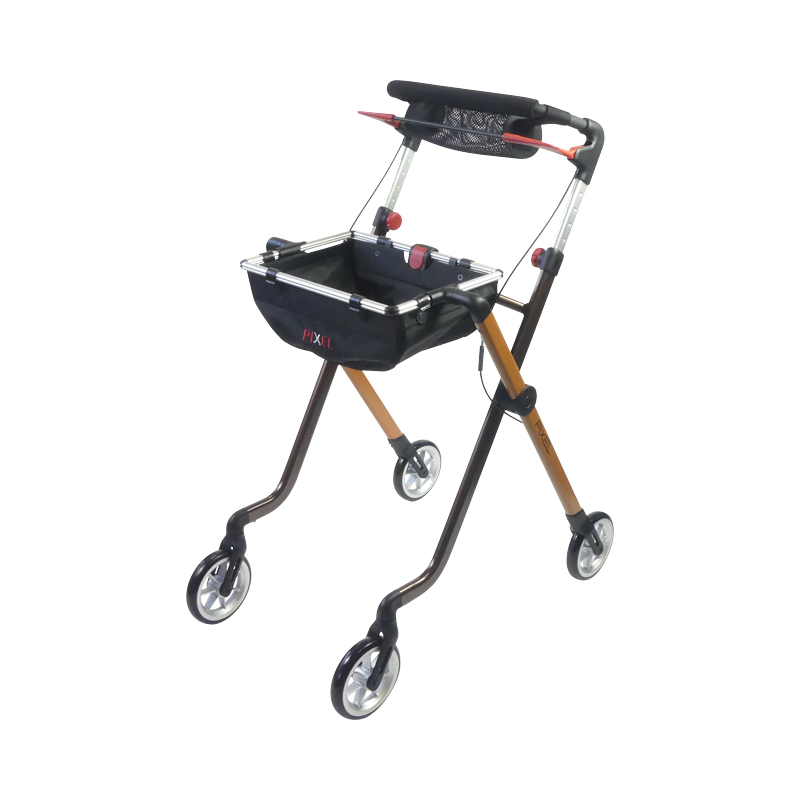 Rollator d'intérieur à 4 roues PIXEL caramel