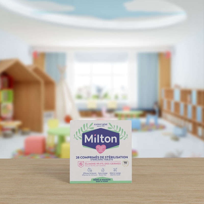 Comprimés de stérilisation à froid Milton simple d'utilisation