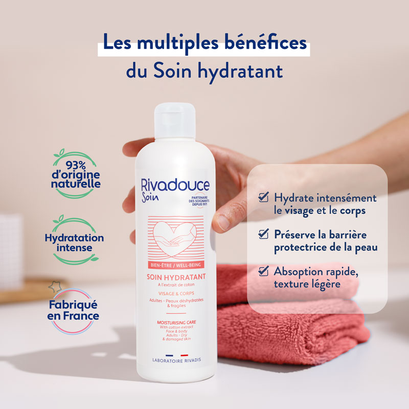 Soin hydratant Rivadouce avec de multiples bénéfices