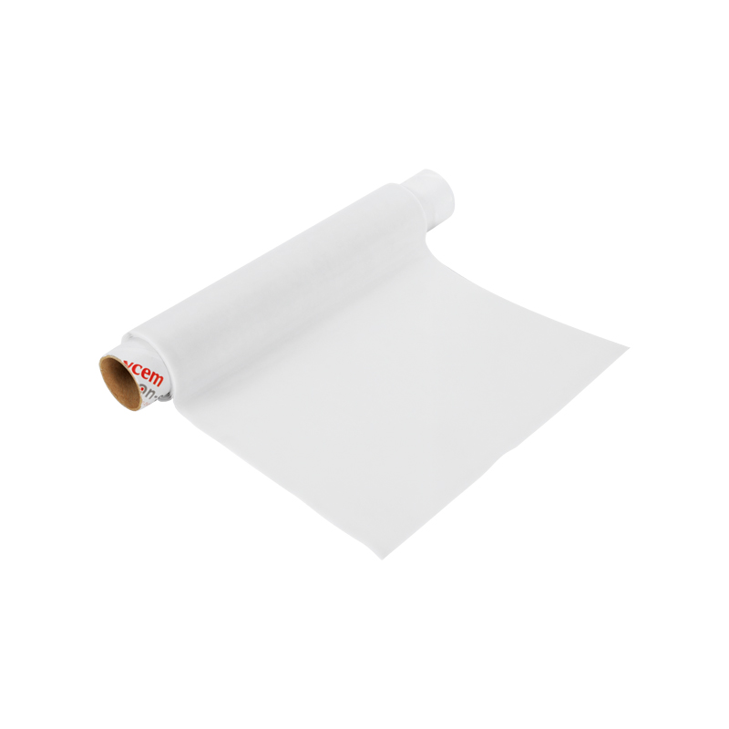 Rouleau antidérapant Dycem 20 cm coloris blanc déroulé sur fond blanc