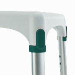 Tabouret de douche CAPRI anatomique est facile à monter grâce à ses clips