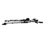 Cadre de marche 2 roues avec appuis brachiaux pliable