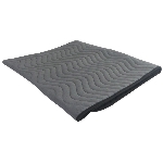 Protection imperméable et matelassée pour fauteuil coloris gris, vue d'ensemble
