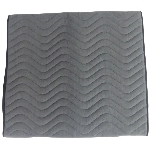 Protection pour fauteuil avec motif matelassé en vagues, vue de dessus
