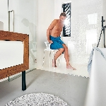 Capri shower stool