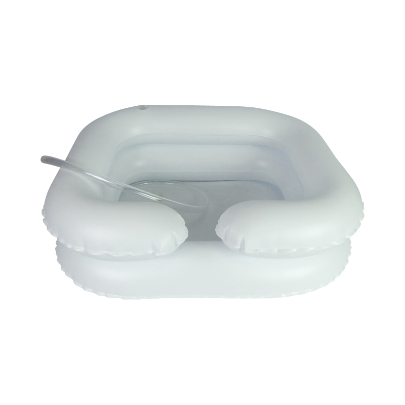 Cuvette pour shampooing gonflable avec échancrures de nuque, vue de face - réf. 812025