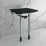 Strapontin de douche Rugao gris ambiance douche