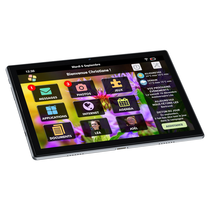 Tablette Facilotab Rubis idéale pour seniors