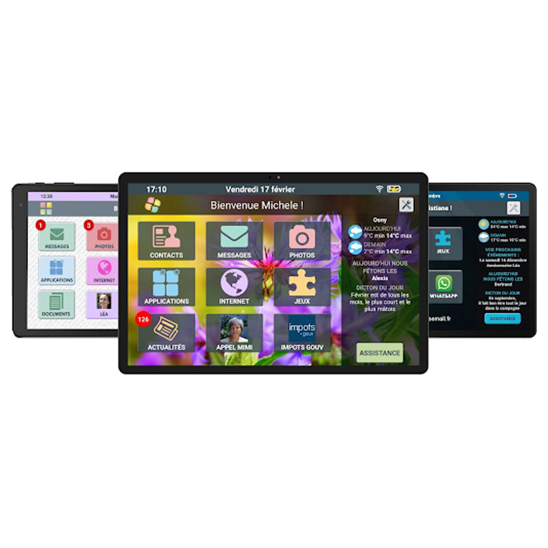 Tablette simplifiée pour les seniors