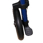 Rollator pliant Neo Light detail roue, passe trottoir