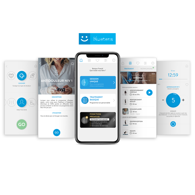 Pack BlueTens Sérénité Sénior application
