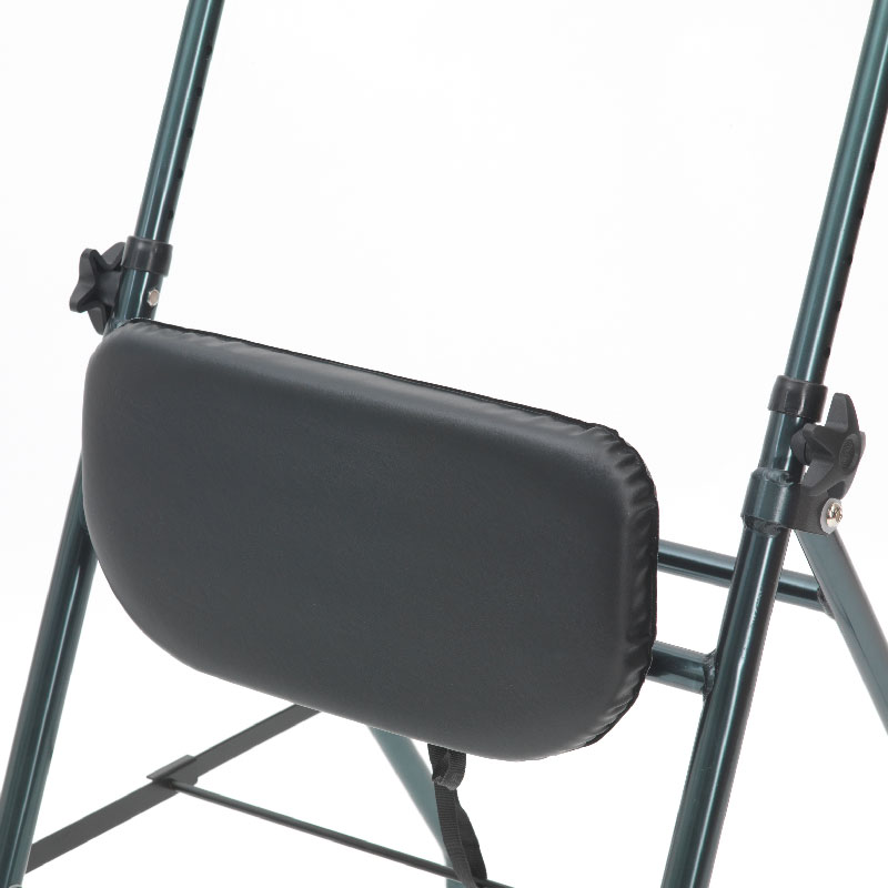 Assise mousse confort avec sangle de sécurité du rollator 2 roues classic aluminium - réf. 826186