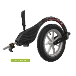 Cette cinquième roue en simple bras pour fauteuil roulant facilite les déplacements