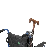 Support de canne adaptable sur tous types de fauteuil roulant
