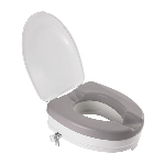 Réhausse WC Ibiza Soft 10 cm avec couvercle relevé et coussin amovible - réf. 811089SOFT
