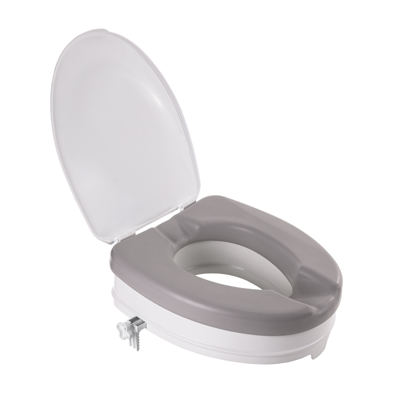 Réhausse WC Ibiza Soft 10 cm avec couvercle relevé et coussin amovible - réf. 811089SOFT