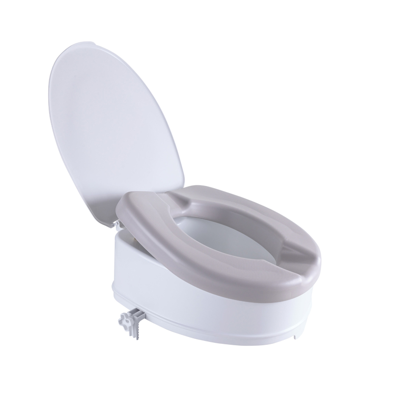 Réhausse WC Ibiza Soft 15 cm avec couvercle relevé et coussin amovible - réf. 811090SOFT