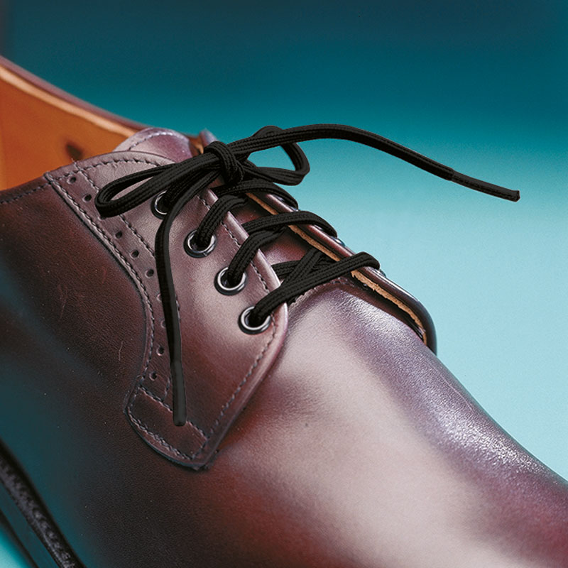 Lot de deux paires de lacets élastiques noir