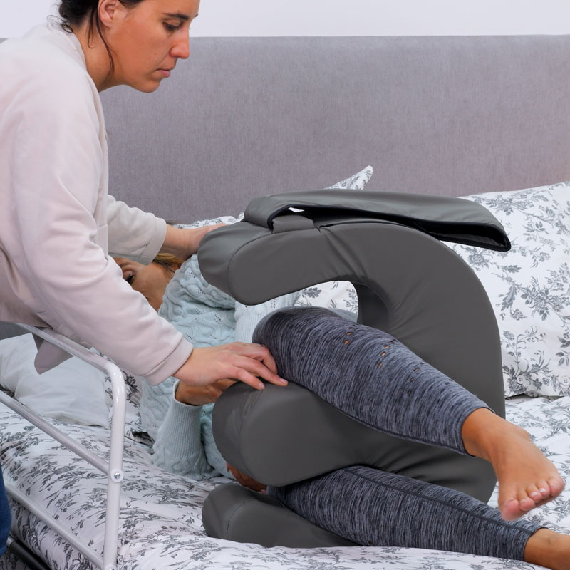 Coussin d'aide à la rotation patient Positpro avec une sangle pour la barrière de lit