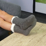 Chaussettes chaussons cocooning doux et confortable