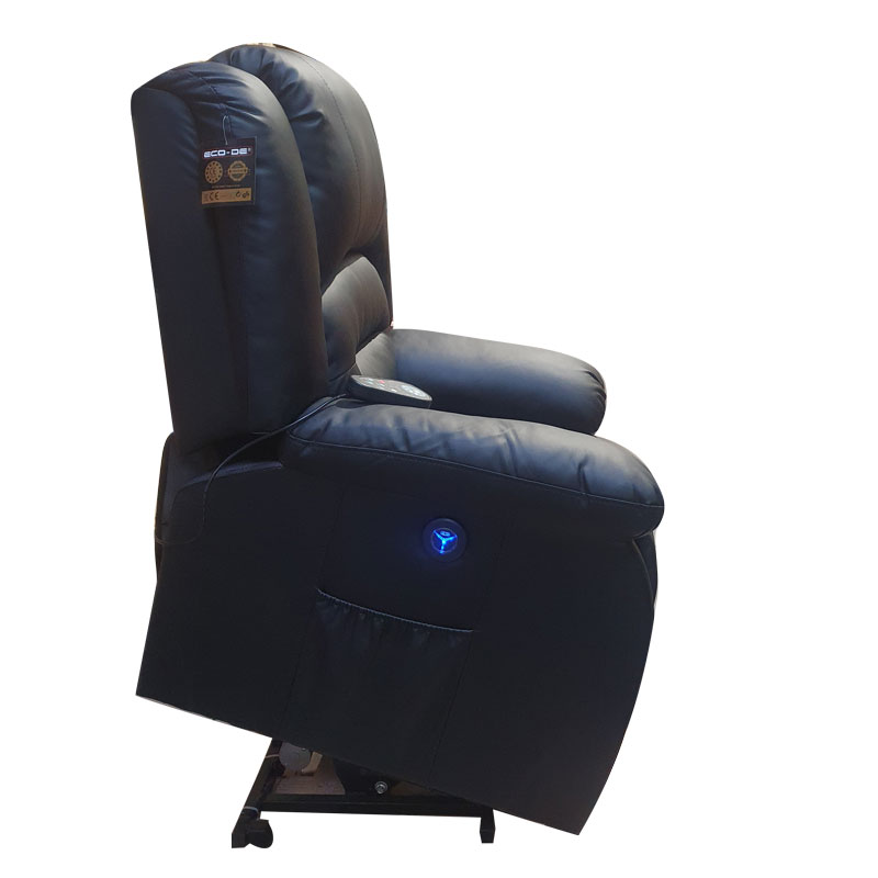 Fauteuil releveur massant chauffant - Marron