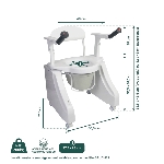 Dimensions de l'élévateur de toilette LOFOTEN Premium