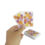 Verso à motif géométrique du jeu de 54 cartes Optic - réf. 851021