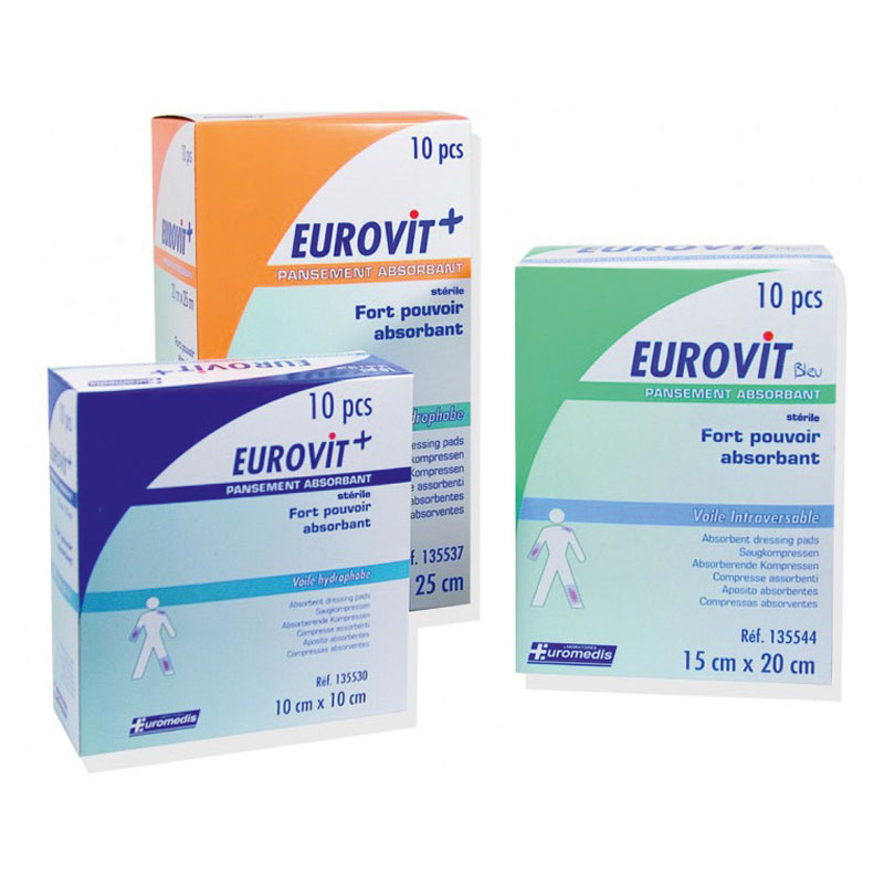 EUROVIT+ absorbent dressing pads