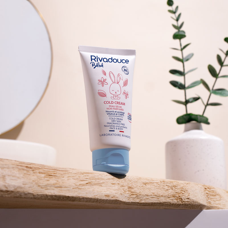 Cold Cream RIVADOUCE bébé certifié Bio pour une hydratation optimale de la peau sensible