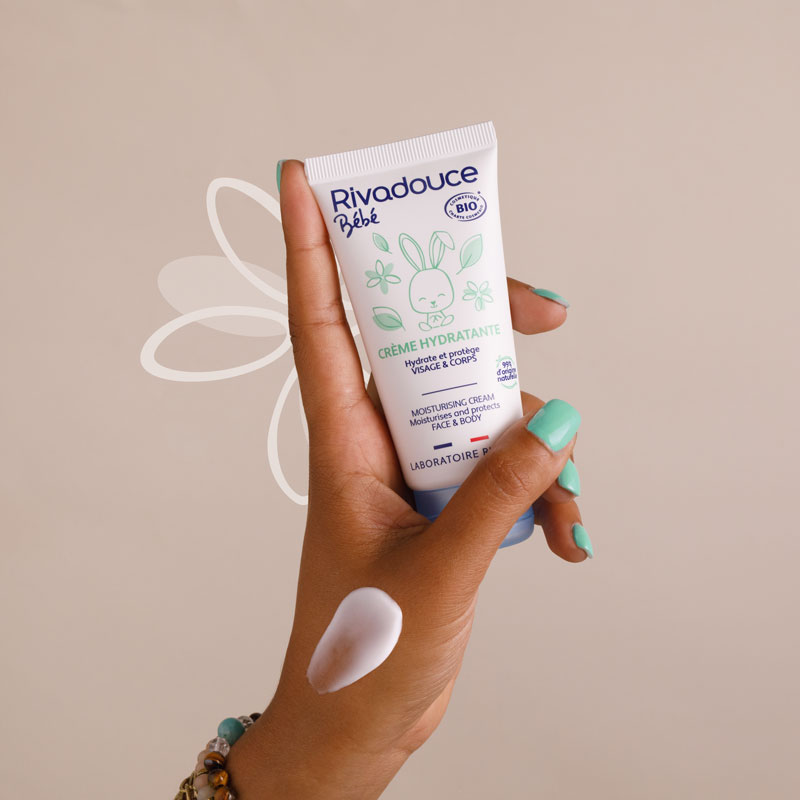 Crème hydratante RIVADOUCE bébé certifié Bio adouci et protège la peau