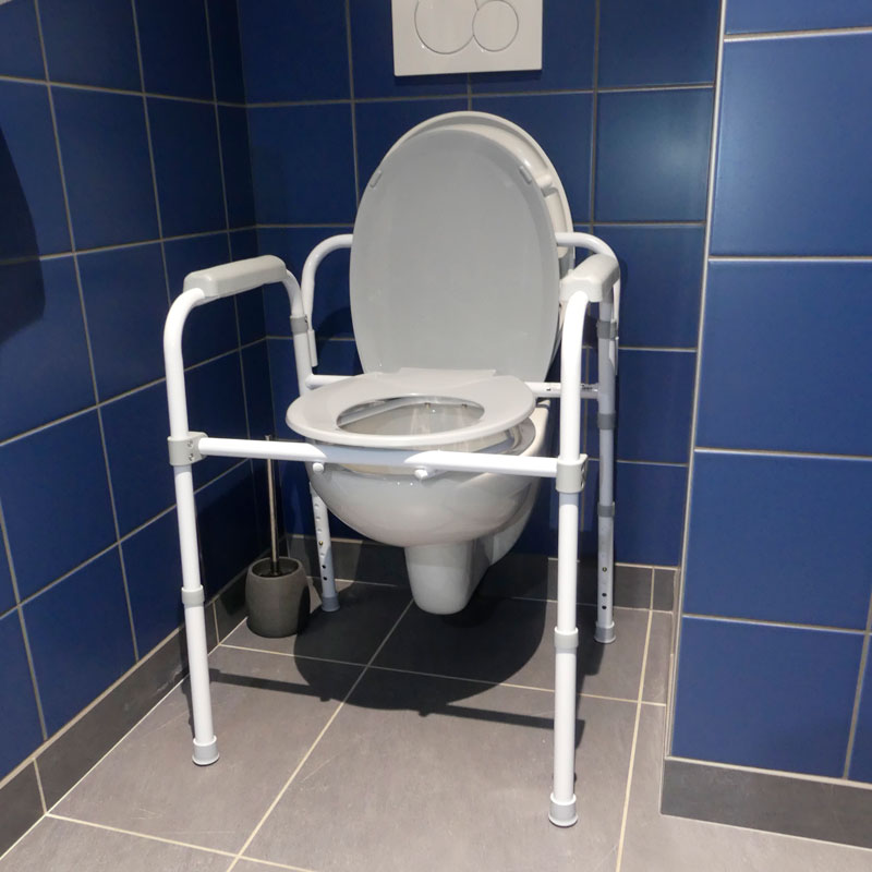 Accoudoirs de toilettes pliant Groenland pour le relevage