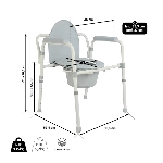 Dimensions de notre cadre de toilettes pliant Groenland