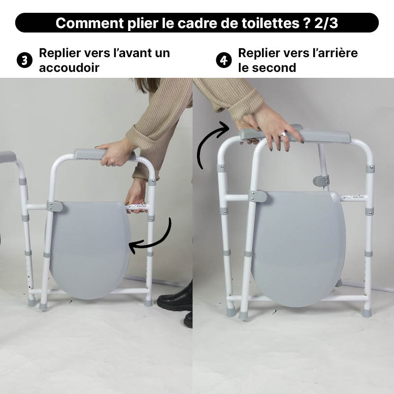 Comment plier le cadre de toilettes Groenland Étapes 3 et 4