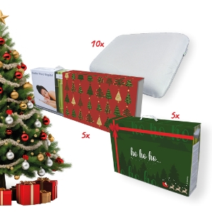 10 oreillers Vegelya avec leur pochette cadeaux de Noël