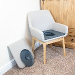 Fauteuil de toilettes Elegance, avec pot amovible et couvercle