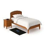 Tapis alarme de descente de lit installé au pied du lit